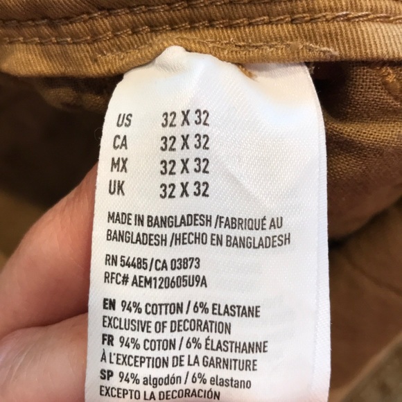 American Eagle Outfitters Pants Mens Ae 36 Flex Slim Fit Flat Front